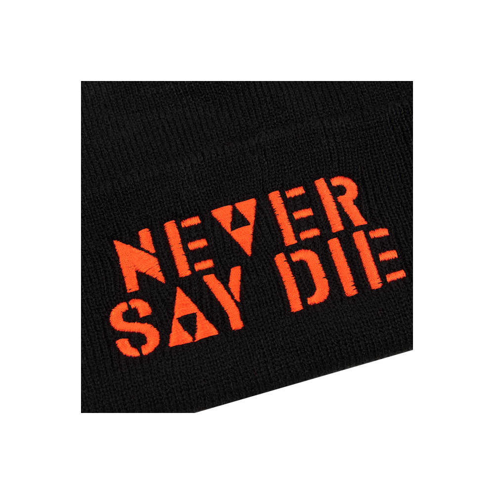 Never Say Die Beanie -detail
