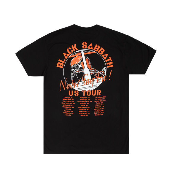 Never Say Die 1978 Tour Official Black – T-Shirt Store Sabbath