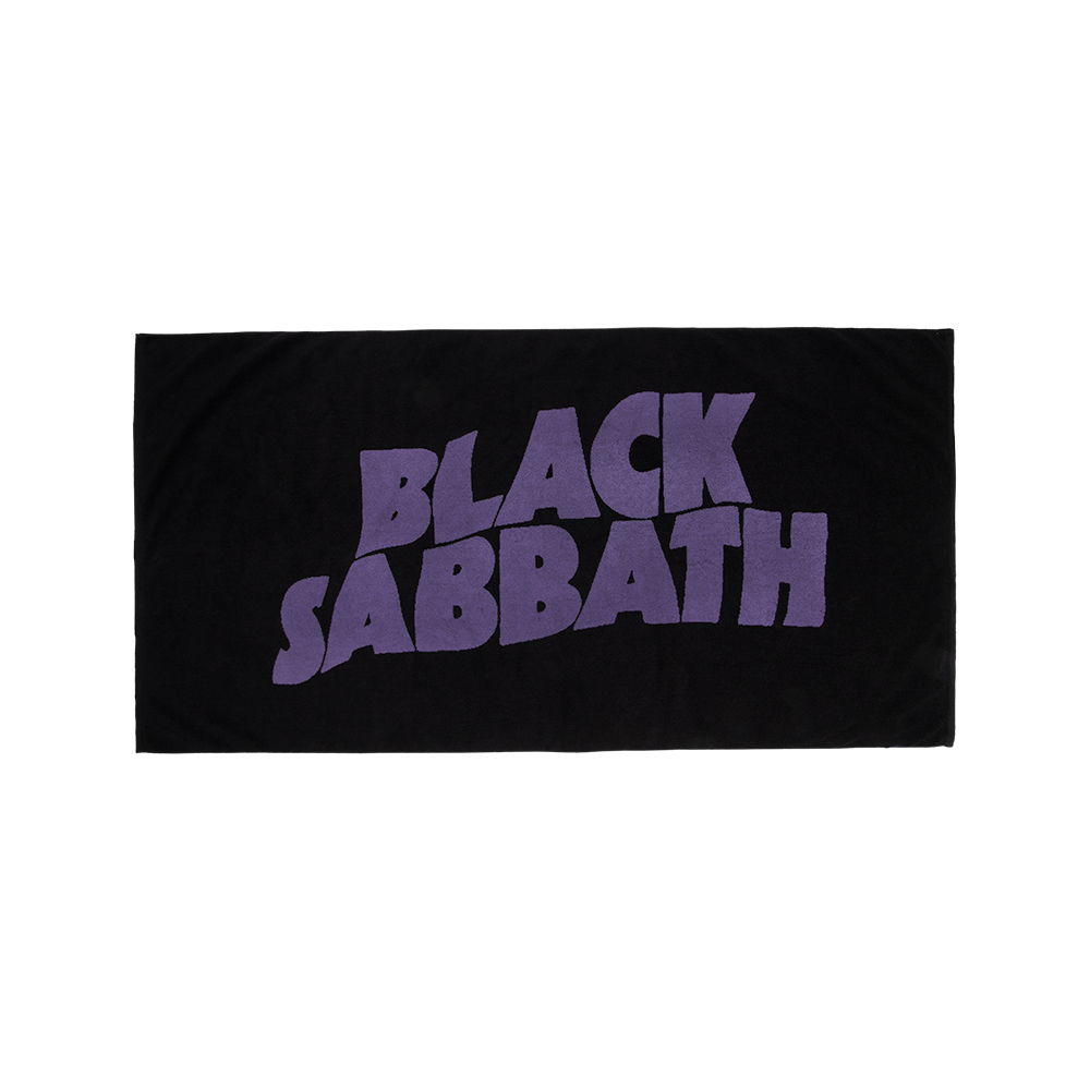 Logo Beach Towel Black Sabbath Official Store