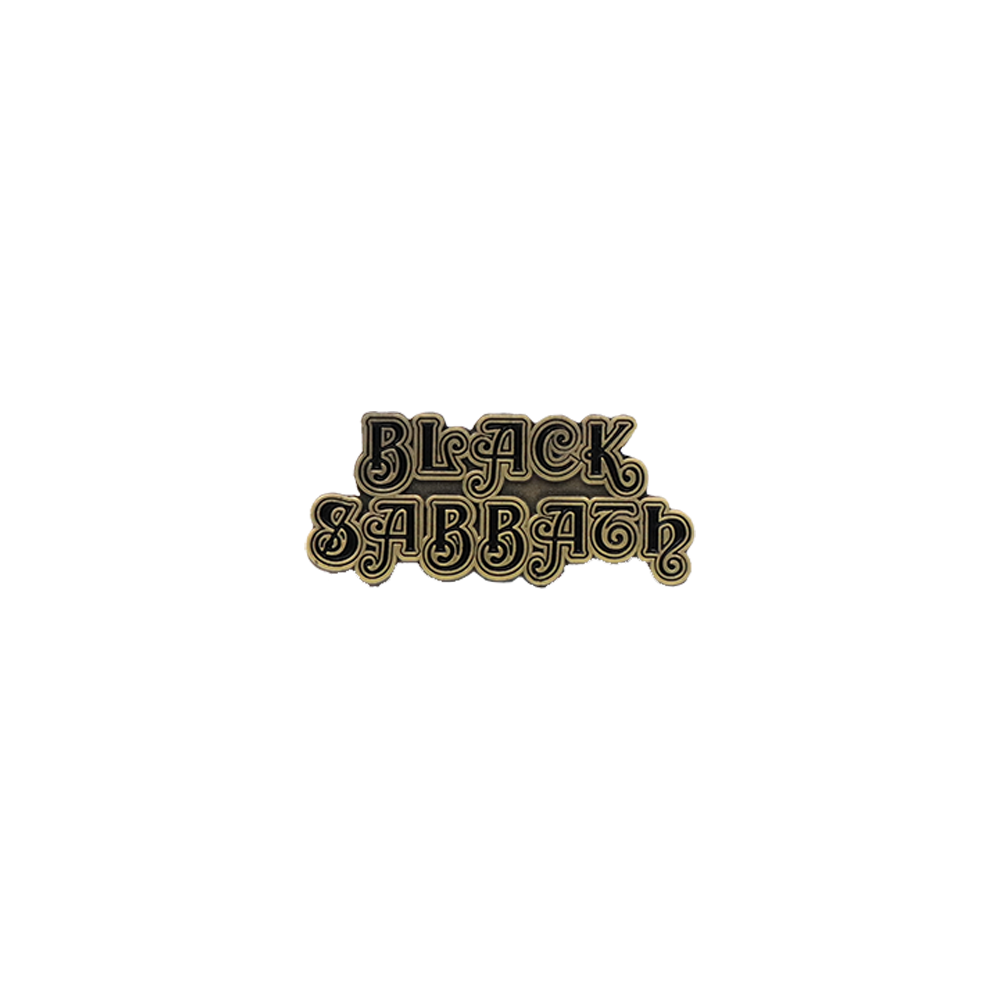 Black Sabbath Logo Enamel Pin