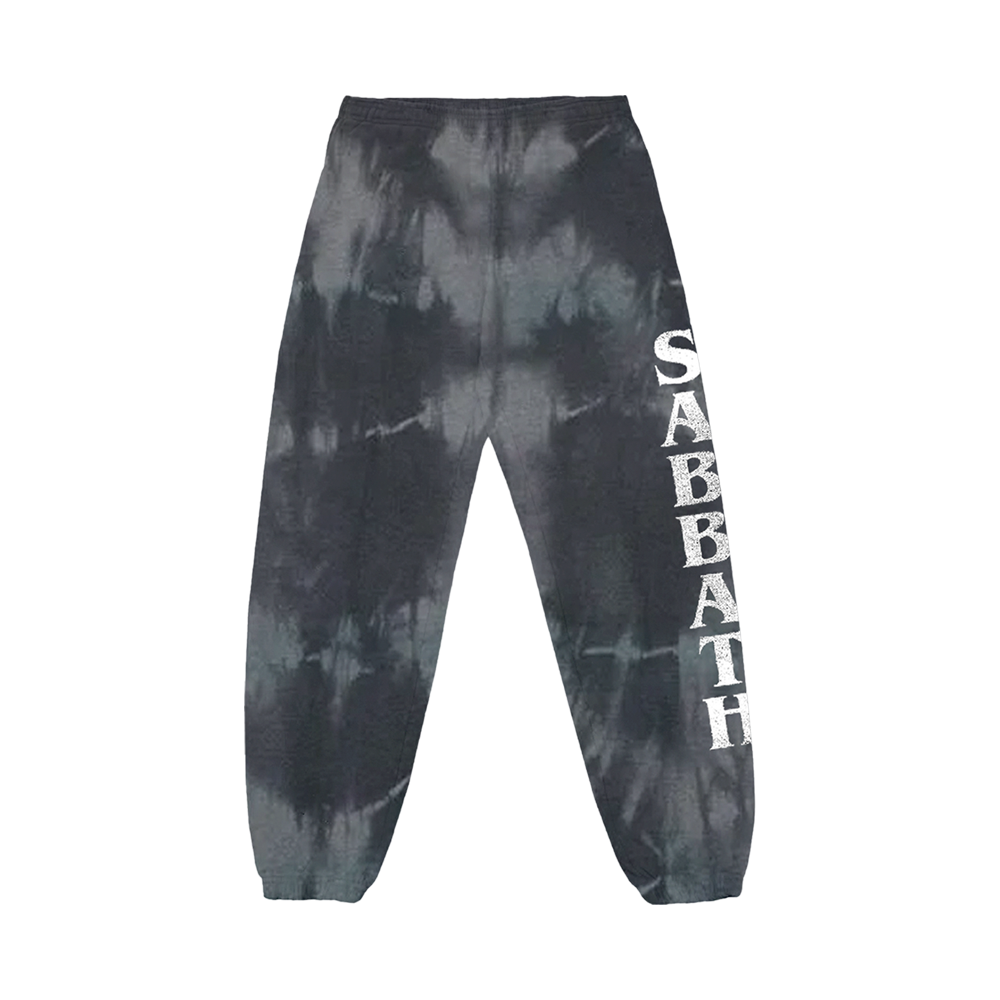 Black Sabbath Tie Dye Joggers Back