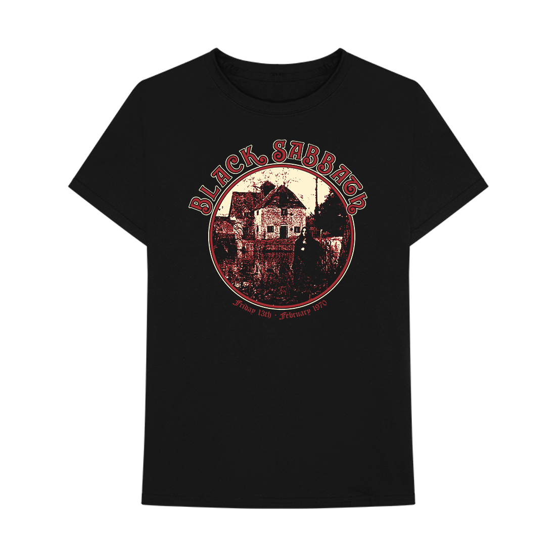 Black sabbath white t shirt online