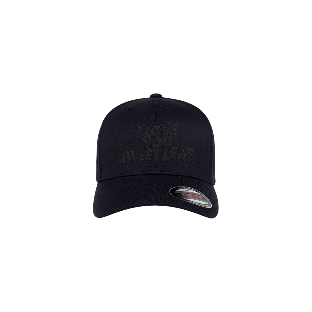 I Love You Sweet Leaf Black Hat Front