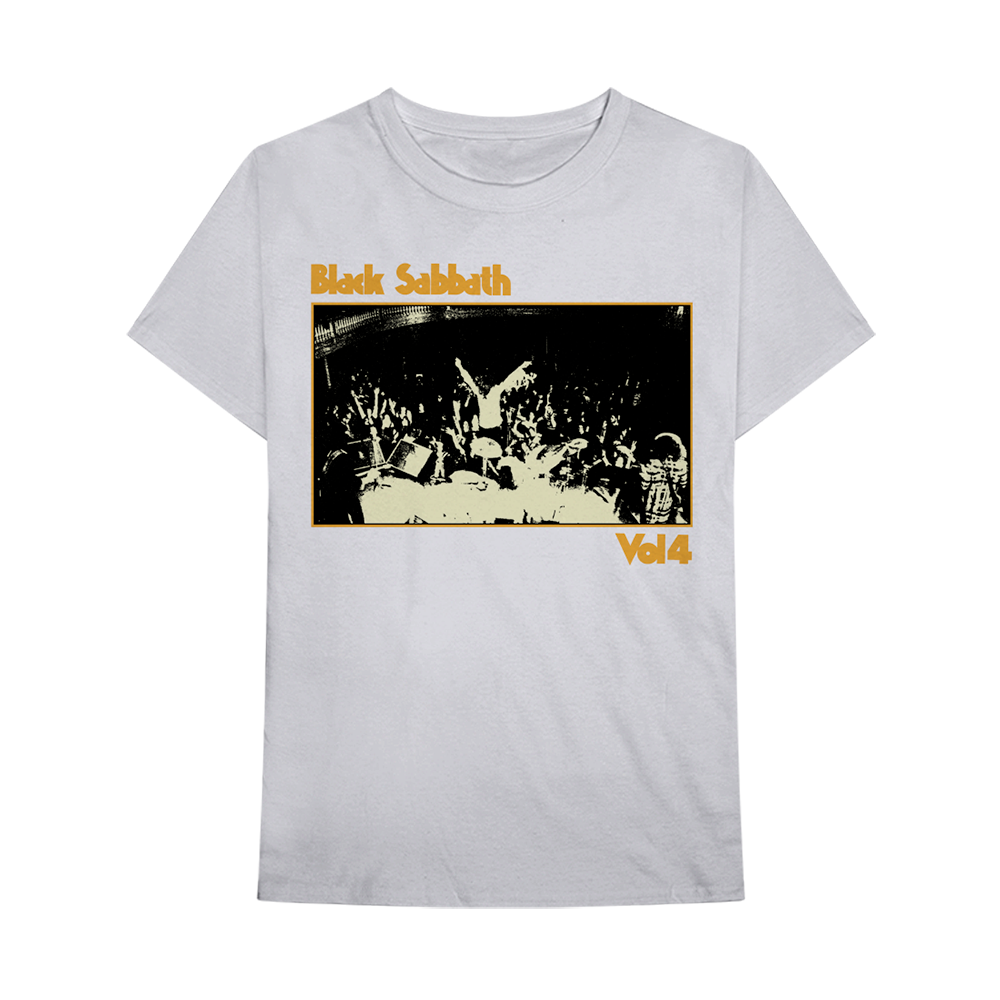 Vol. 4 Live Photo White T Shirt Black Sabbath Official Store