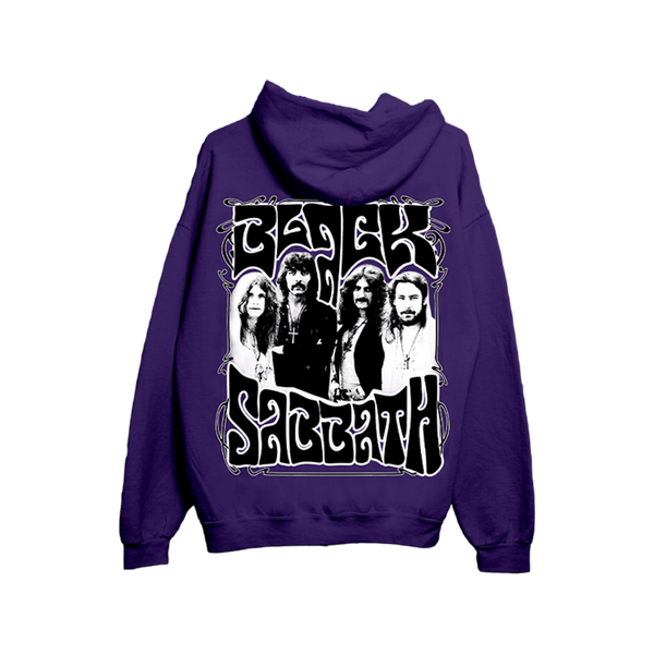 Black sabbath top zip hoodie