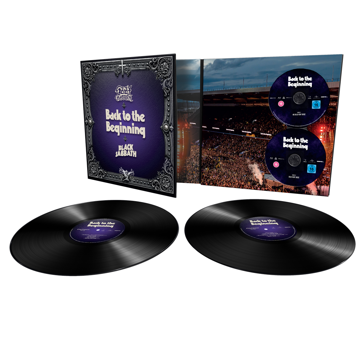 Ozzy & Black Sabbath: Back to the Beginning Blu Ray & Vinyl