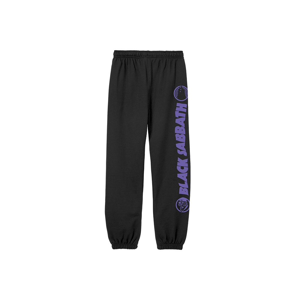 Purple Logo Black Joggers