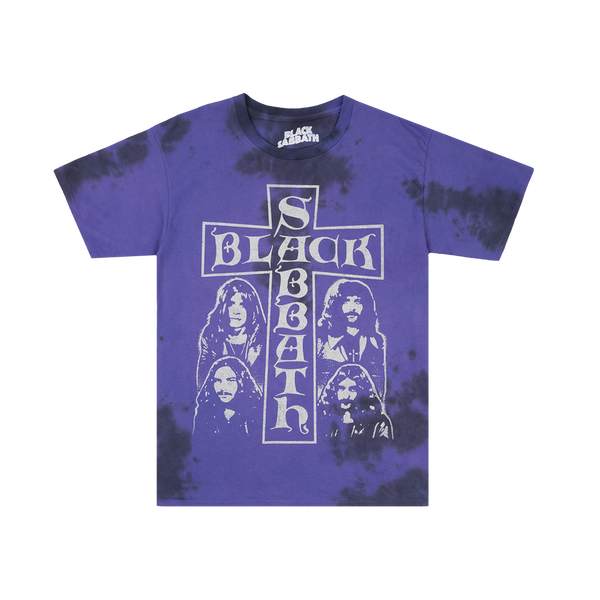 Purple Tie Dye Cross T-Shirt – Black Sabbath Official Store