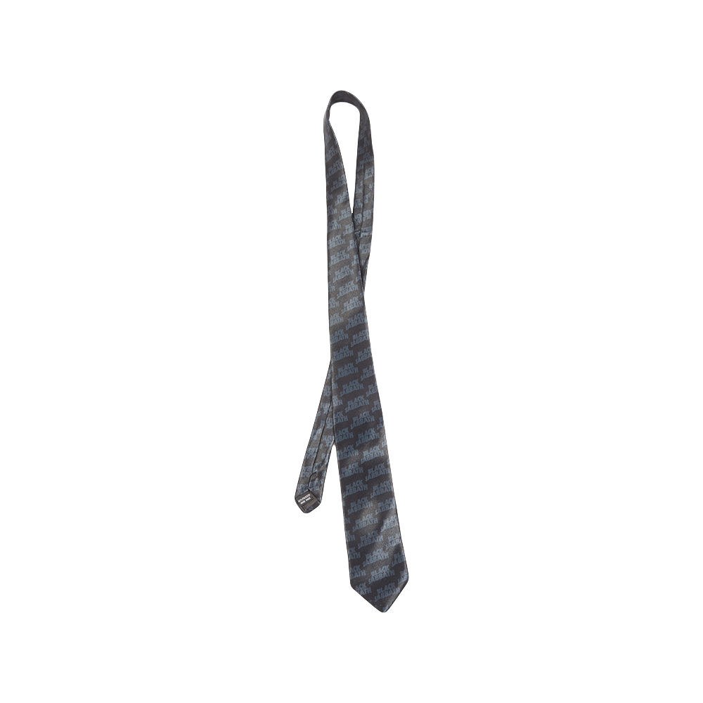 Black Tonal Logo Tie twist