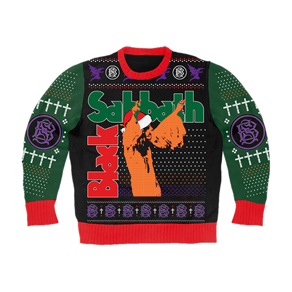 Black Sabbath Holiday Sweater Front