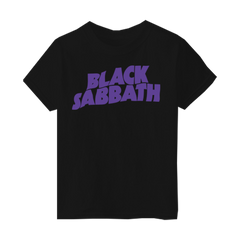 Black sabbath purple logo online t shirt