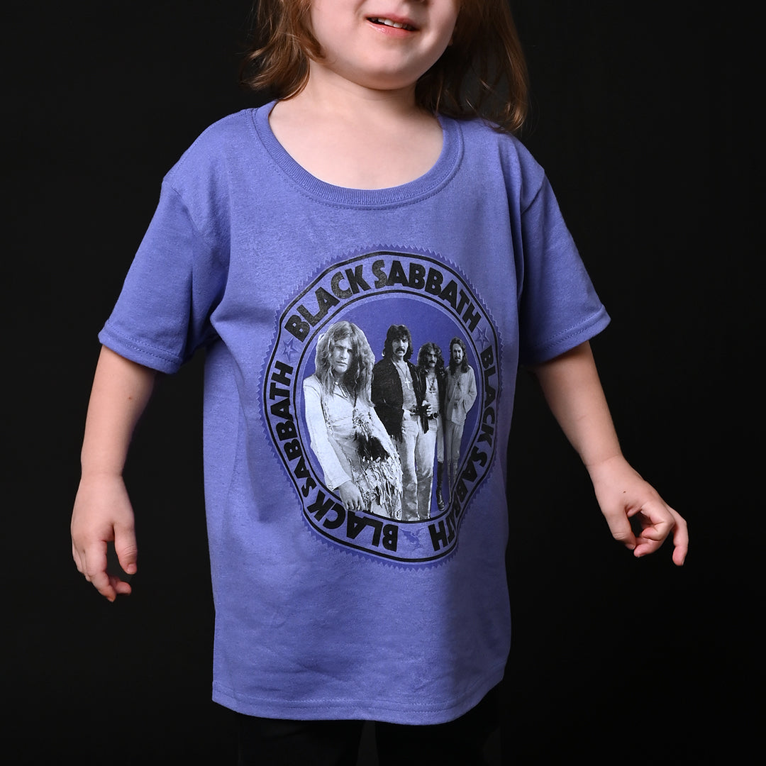 Band Circle Graphic Kids T Shirt Black Sabbath Official Store