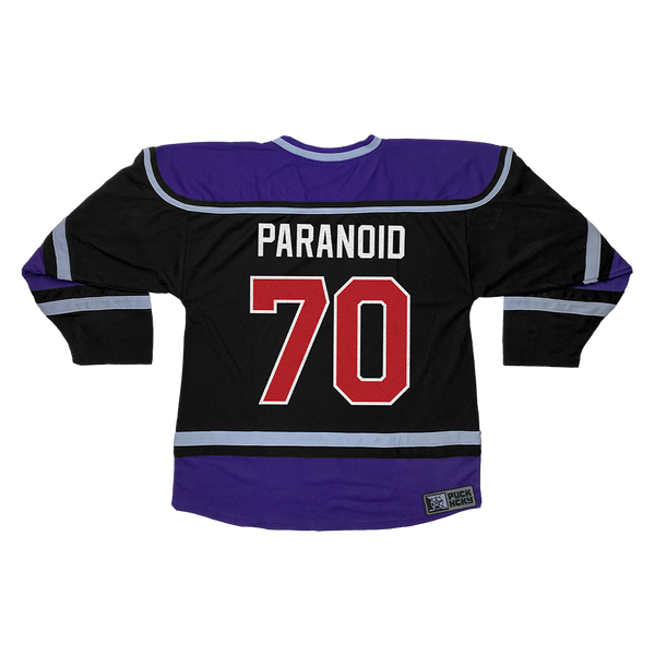 Black Sabbath x PUCK HCKY "IRON MAN" Hockey Jersey Black Sabbath