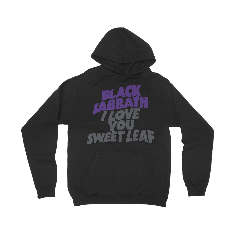 I Love You Sweet Leaf Black Hoodie